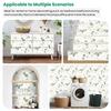 Watercolor White Roses Wallpaper 22.83"X118" Waterproof Wallpaper for Living Room/Bedroom/Bathroom PVC Wall Sticker