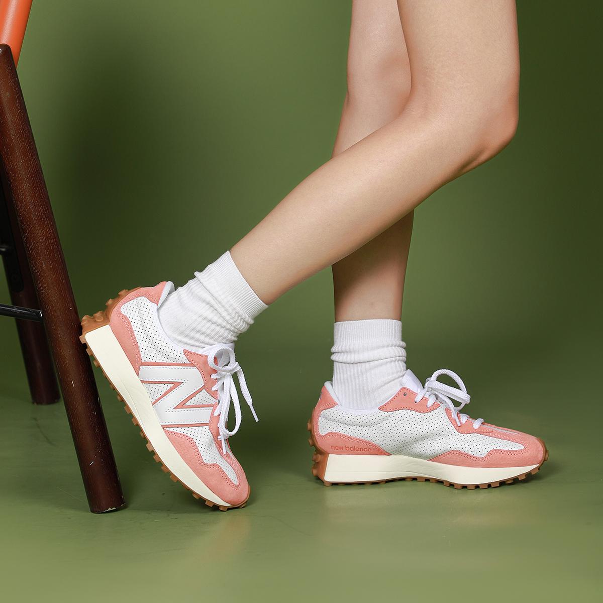 New Balance 327 Primary Pack — розовые кроссовки унисекс White Paradise MS327PN 38 — фото 9