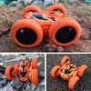 ROBOT PLAZA RC Car, Off-Road, RC Action Buggy, 4WD, Double-Sided, Kids Toy for Boys, 4WD, Fast (Orange)
