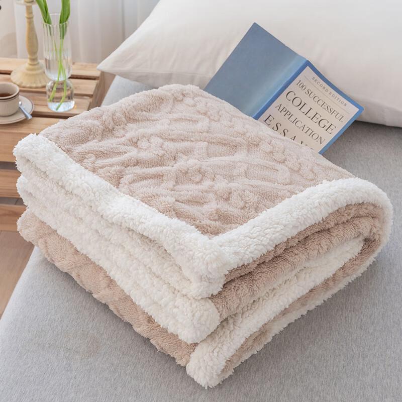 OEING Thick Lamb Fleece Throw Blanket