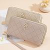 Wallet Women's Long and Large Capacity Wallet Women's Zipper Multifunctional Handbag Clip