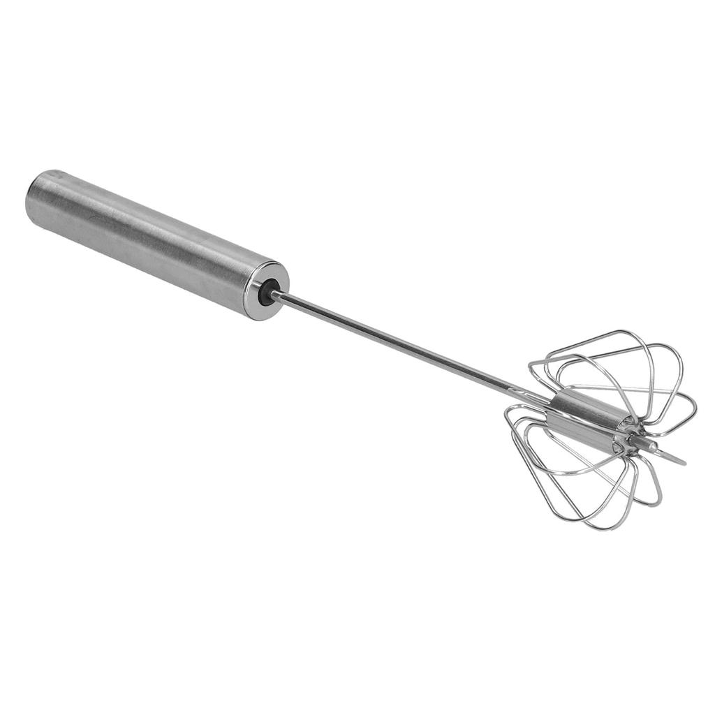 Egg Beater SemiAutomatic Stainless Steel Small Egg Whisk Hand Mixer for Kitchen Use(12in )