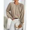 Women'S Chunky Sweater - Beige/Neutral-Toned Sweater for Fall/Winter, Cozy Sweater for Everyday & Formal Outfits, Women'S Sweater Clothing