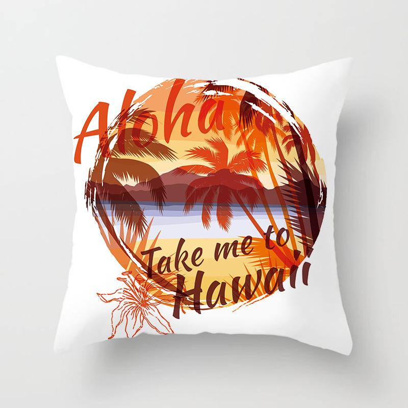 Ins Homewares Dusk Trees Sofa Car Pillow Cover Office Cushion Cover