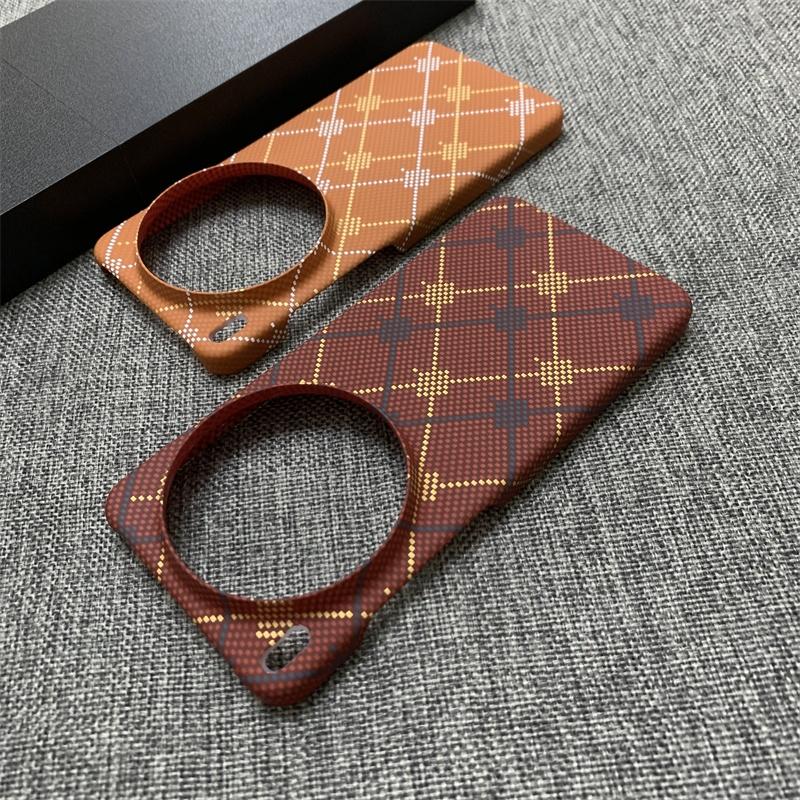 Ultra Thin Hard Carbon Fibre Pattern Case For Vivo X300 X200 X100 Ultra Pro Mini X300S X200S X100S Business Shockproof PC Cover