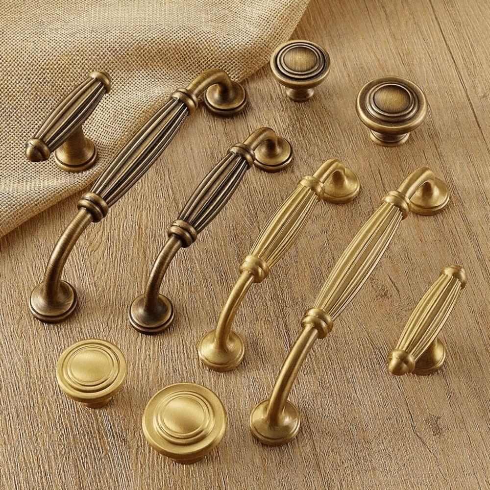 American Vintage Drawer Pulls Nordic Style Long Handles Vintage Furniture Handles Kitchen Cabinet