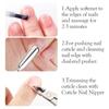 Durable Stainless Steel Nail Clippers Double Spring Professional Dead Skin Remover Nail Pusher for Nail Care Manicure Kits