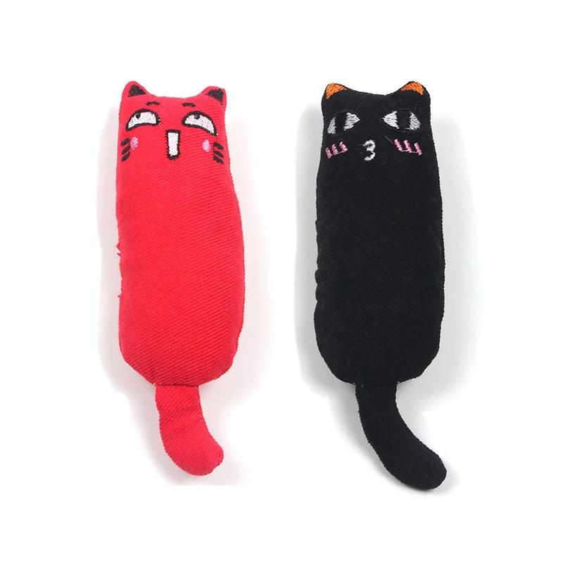 Raschelgeräusch, Katzenminze-Spielzeug, Katzenprodukte für Haustiere, süßes Katzenspielzeug für Kätzchen, Zähneknirschen, Katzen-Plüsch-Daumenkissen, Haustierzubehör