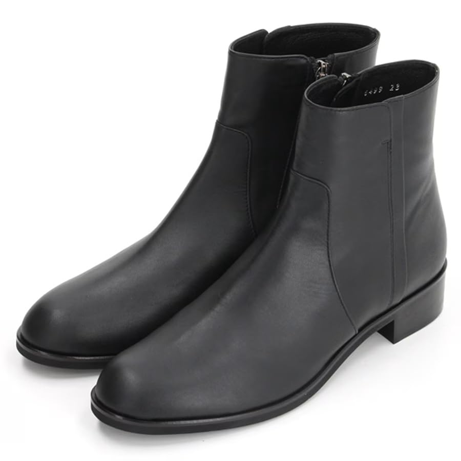 

Модные короткие ботинки на молнии спереди Черные [Mackintosh Philosophy] Ботинки, на толстой подошве 6499, чёрный