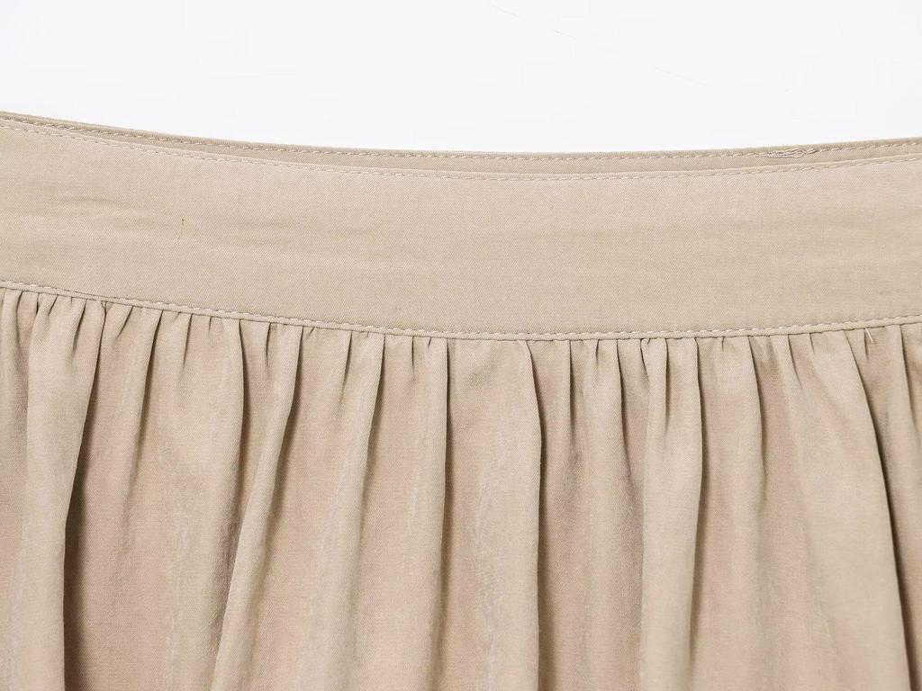European & American Women's 2025 Early Spring Pleated Balloon Mini Skirt