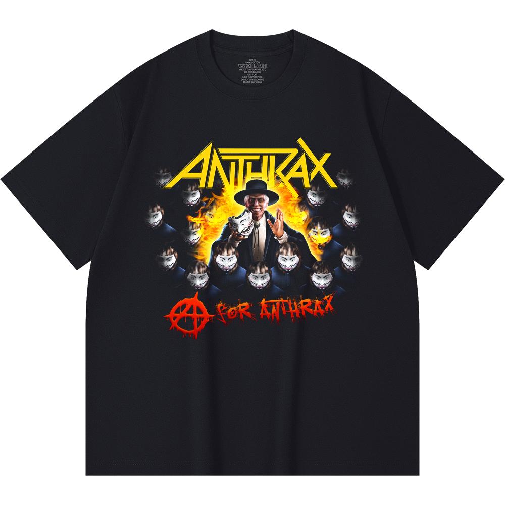 230 g/m² 100% Baumwolle Heavy Metal T-Shirt Rockband Beliebte Musik Druck Unisex Schweres Baumwoll-T-Shirt