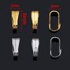 50pcs Stainless Steel Bail Clasp Connect Necklace Pendants Charms Connectors Buckle Clip Clasp for DIY Jewelry Making Supplies