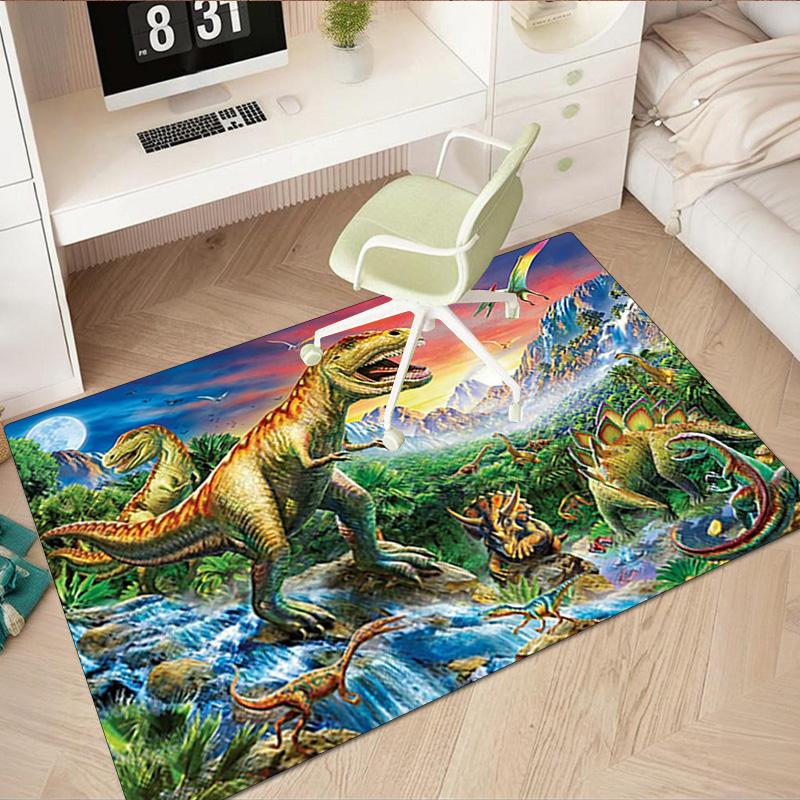 1Pc Dinosaur Rug - Home carpet Office Decorative Carpet For Living Room Bedroom Door Mat Floor Rug Computer Chair Area Rug