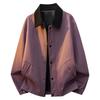 Herren Plus Size Color Block Lässige Reversjacke für Frühling und Herbst