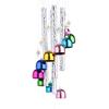 Colorful Metal Wind Chimes Wooden Top Hanging Decor With Flower Beads Wind Chime For Home Garden Patio Terrace Decor Wind Chimes