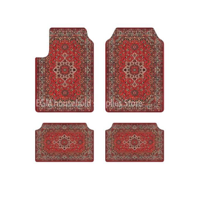 Bohemian Car Floor Mats Non Slip Soft Washable Universal Auto Foot Pads Vintage Interior Rugs