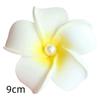 Pearl Flower Hair Clip Plumeria Flowers Side Bangs Clip Beach Claw Clips Headpiece For Women Hawaiian Barrettes Accessories