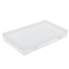 4pcs Flap Lid Hinged Cover Box Transparent Multipurpose Storage Box  Office Supplies