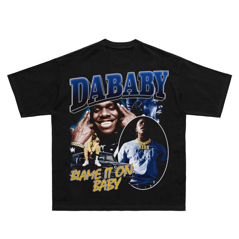 Dababy Rapper Graphic Cotton Tshirt Unisex Unisex Fans Essentials Short Sleeve Tee Fashion Luxury Classic Vintage Streetwear