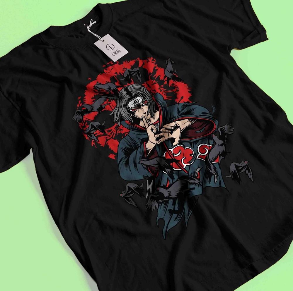 Itachi Uchiha T-Shirt Naruto Tshirt Jiraya Shirt Madara Kakashi Sasuke Anime Tee