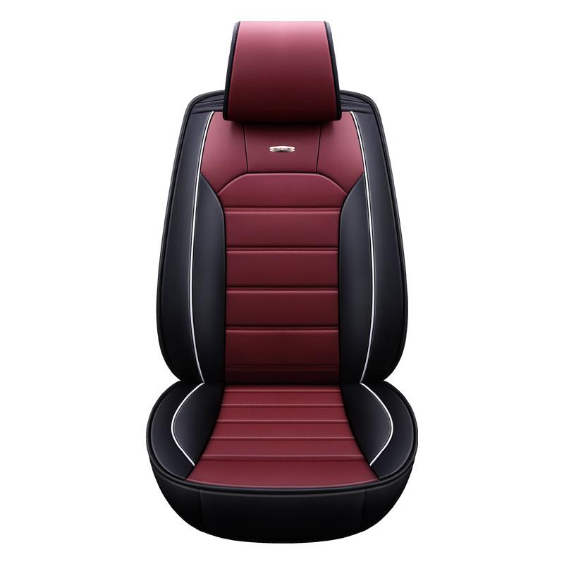 Universal 5D PU Leather Front Seat Cover Car Seat Mat Waterproof Car Seat Protector Breathable