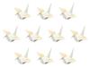 Set of 10 Seigaihazuru White Chopstick Rests X X Chopstick Rests Made In China by Setomonohonpo [6 5.2 3.3 Cm]