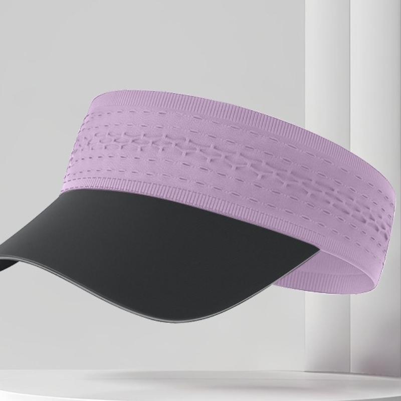 New Sport Outdoor Sunscreen Hat Women's Hat Double Layered Breathable Hole Anti Sweating Headband Empty Top Hat