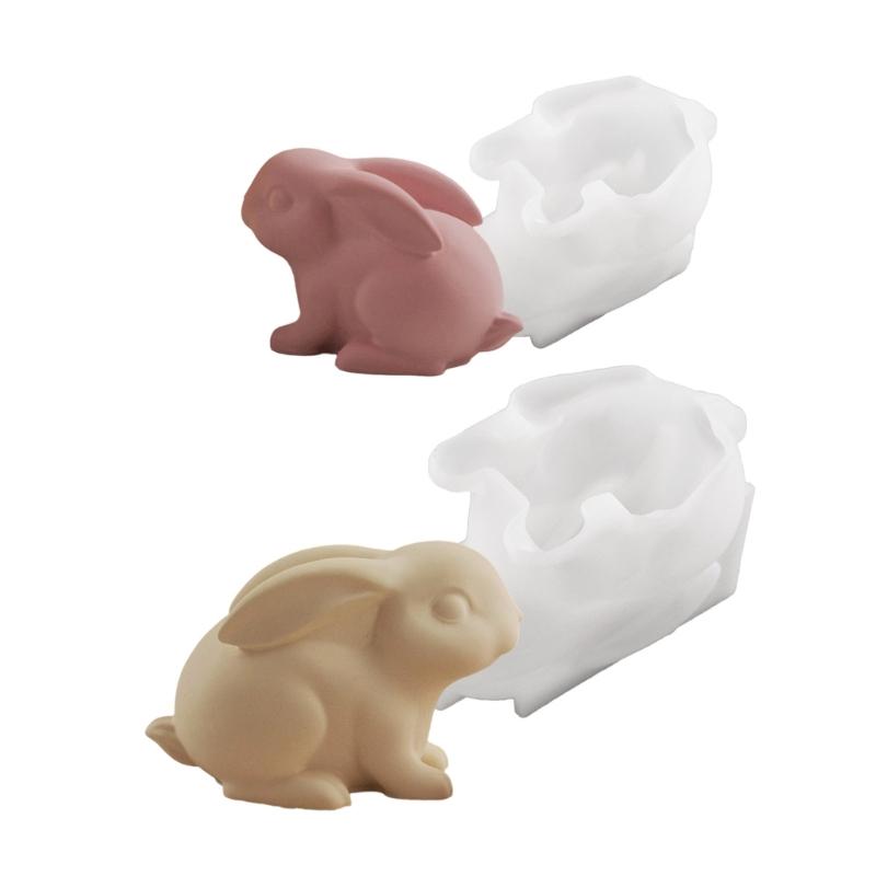 Food Grade Moulds Silicone Rabbit Mold Silicone Texture Perfect for Decorations Crafting and Holiday Party Supplies
