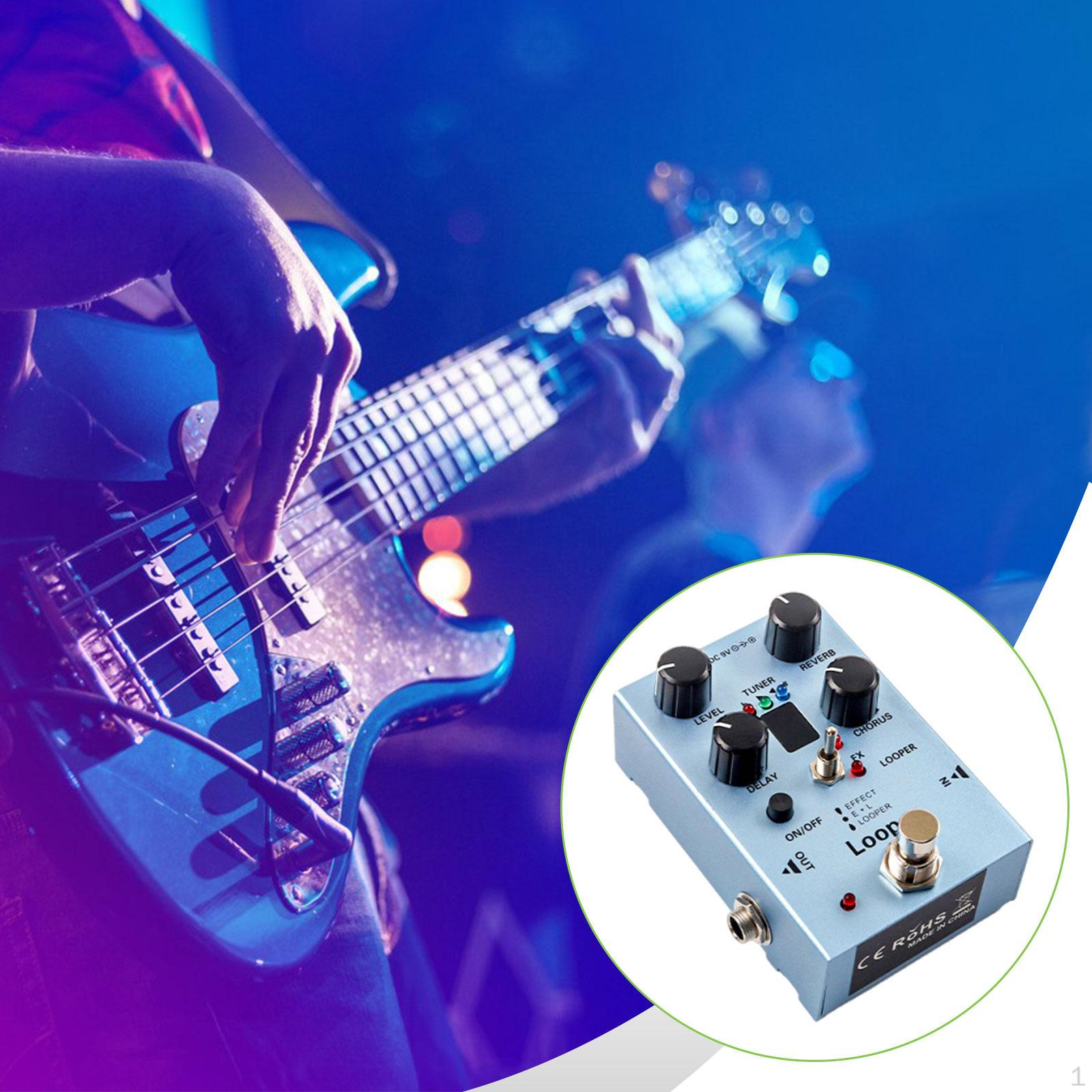 

Guitar Multi Effect Pedal Indicator Lights Stage Performance Level Adjustment Knob Show Delay Chorus