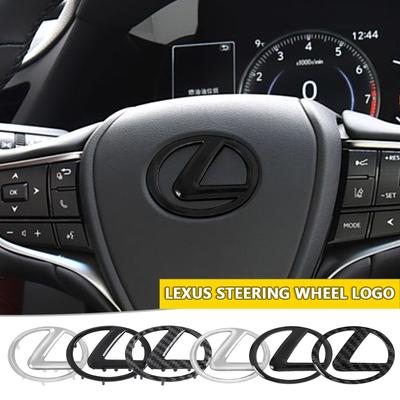 ABS Car Steering Wheel Center Emblem Sticker Accessories For RX350 CT200H GX460 ES LX Fsport GX NX IS 250 RX GS UX RX300
