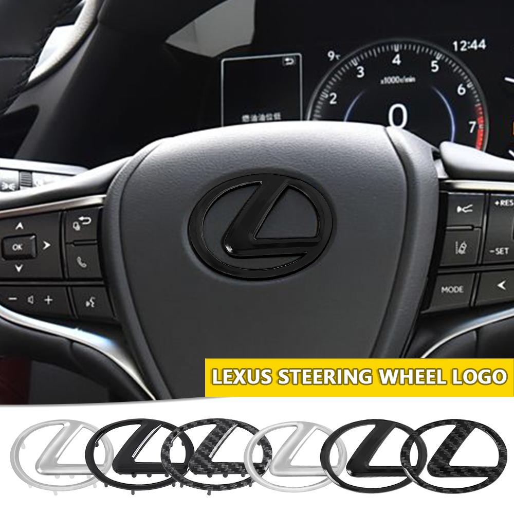FIWB3 ABS Car Steering Wheel Center Emblem Sticker Accessories For Lexus RX350 CT200H GX460 ES LX Fsport GX NX IS 250 RX GS UX RX300