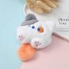 Squeaky Kitten Plush Pendant: Cute Cartoon Kitty Brooch Keychain Accessory