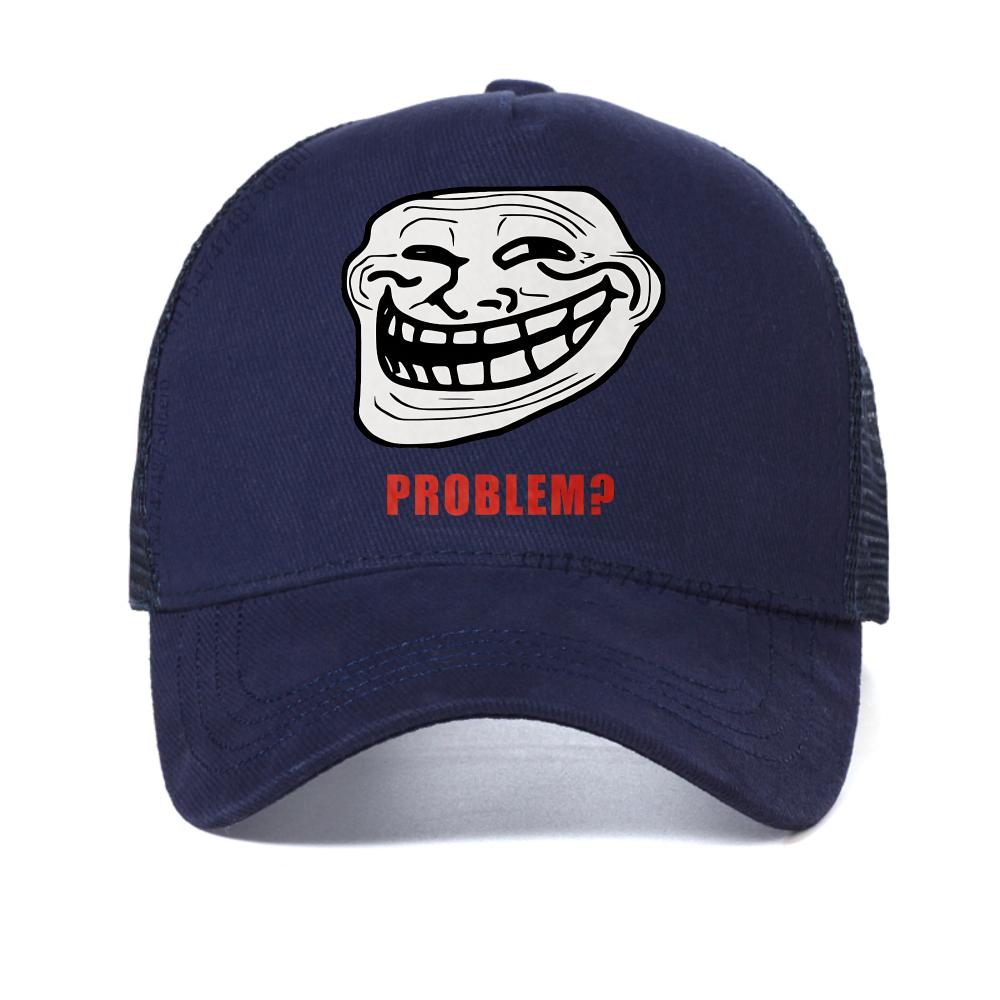 TROLLFACE MEME RAGE COMIC LUSTIG TROLL WITZ INTERNET Baseballkappe Herren Damen Freizeit Snapback Hut Verstellbar Netz Trucker Hüte