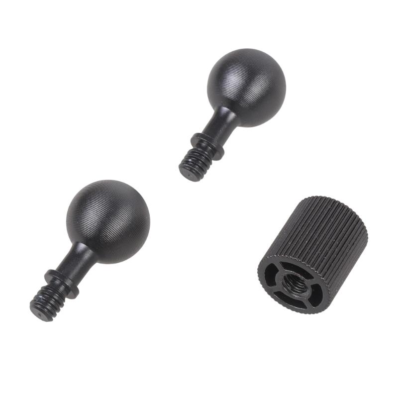 Motorcycle Double Ball Extension Rod Mount 17mm Ball Head 1/4” Thread Aluminum Bracket For Phone Action Camera Accessories