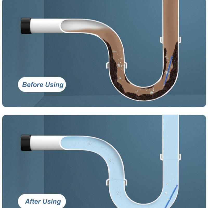 Drain Decontamination Stick Unclogging Agent Cleaning Canned Color Stain Remover Stick Pipe Unclogging Stick