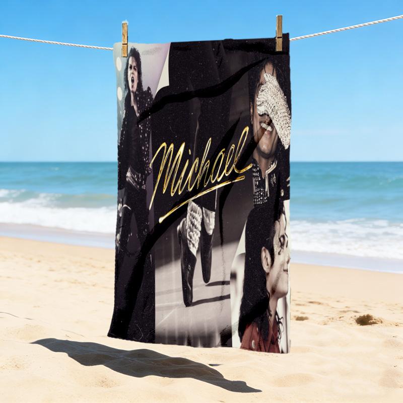 Michael Jackson Stilvolles Digitaldruck Strandtuch Schnelltrocknende Saugfähige Decke Für Strand Pool Fitnessstudio Reisen