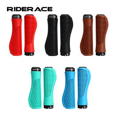 Manopole per mountain bike antiscivolo ammortizzazione TPR in gomma coprimanubrio per bicicletta morbido confortevole bloccabile accessori MTB
