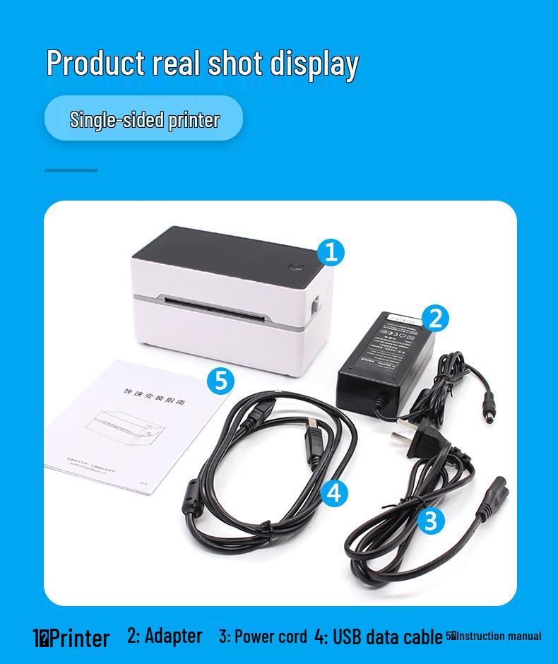 Youku TDL402 Bluetooth Thermal Label Printer for Self-Adhesive Labels and Waybills