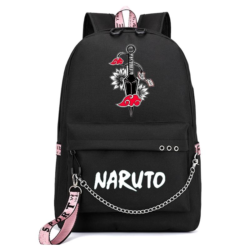 Anime Naruto Backpack Student Bookbag for Boy Girl Back To School Backpack Kawaii Backpack Bag Men Women Leisure Travel Bag