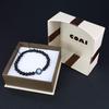 Koai Evil Eye Obsidian Power Stone Bracelet for Adjustable Protects Against Bad Luck and Brings Good Fortune Men, Length,