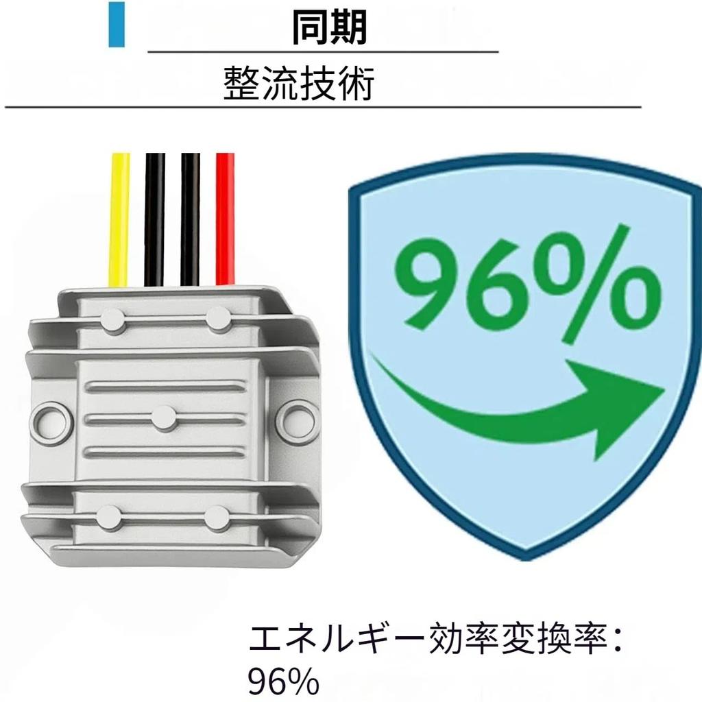 DC 24V To 20A 240W Waterproof DC-DC Converter Back Voltage Regulator for Truck SUV Marine (Input Voltage 15-36V)