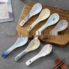 Hand-painted Japanese Ceramic Spoon – Creative Tableware for Home and Hotel, Long Handle, Underglaze Color, Ideal for Rice and Soup