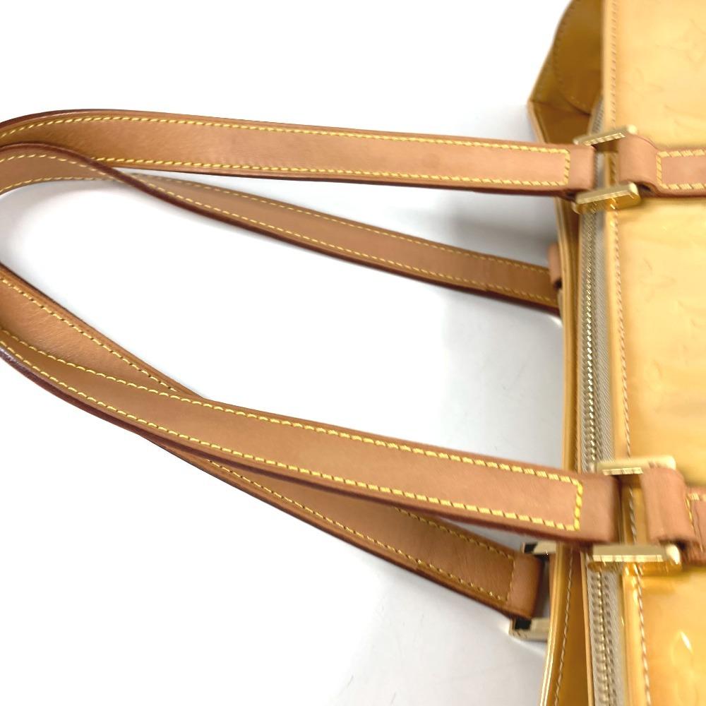 Louis Vuitton M91023 MonogramVernis Columbus Tote Bag Shoulder bag Beige