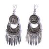 Metal Geometric Earrings With Silver Tone For Casual And Formal Wear Party