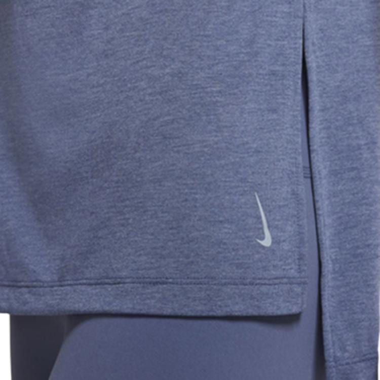 Nike T Shirts Women's Blue Crew Neck Moderate Other CJ9327-491