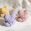 Heart Silicone Mold Non Stick 3d Rose Candle Mold Silicone Candle Mold Rubber For Candle Making Resin Crafts Chocolate