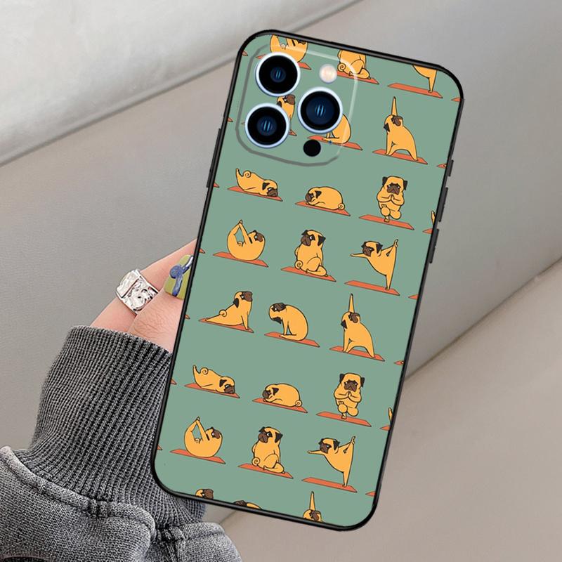 Skelett Yoga Handyhülle Für iPhone 16 15 13 12 11 14 Pro Max 15 16 Plus 12 13 mini XR 16e Funda Cover