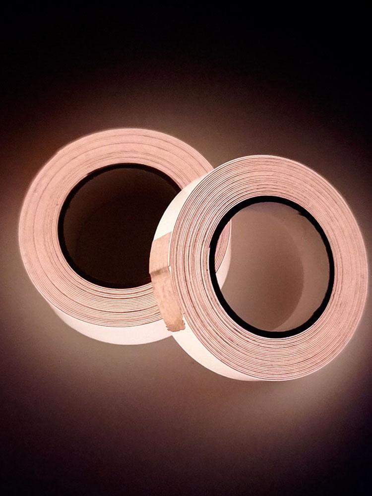 Glow in The Dark Tape Safety Tape Removable Neon Tape Waterproof High Visibility Security Decor for Theatres Staged & Dark Areas
