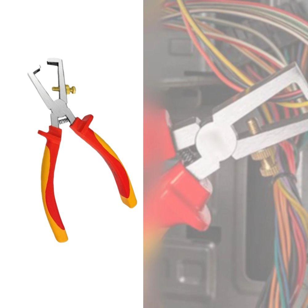 Durable Wire Stripper Heavy Duty Wire Cutter Dividing Function Wiring Tool  Maintenance Work