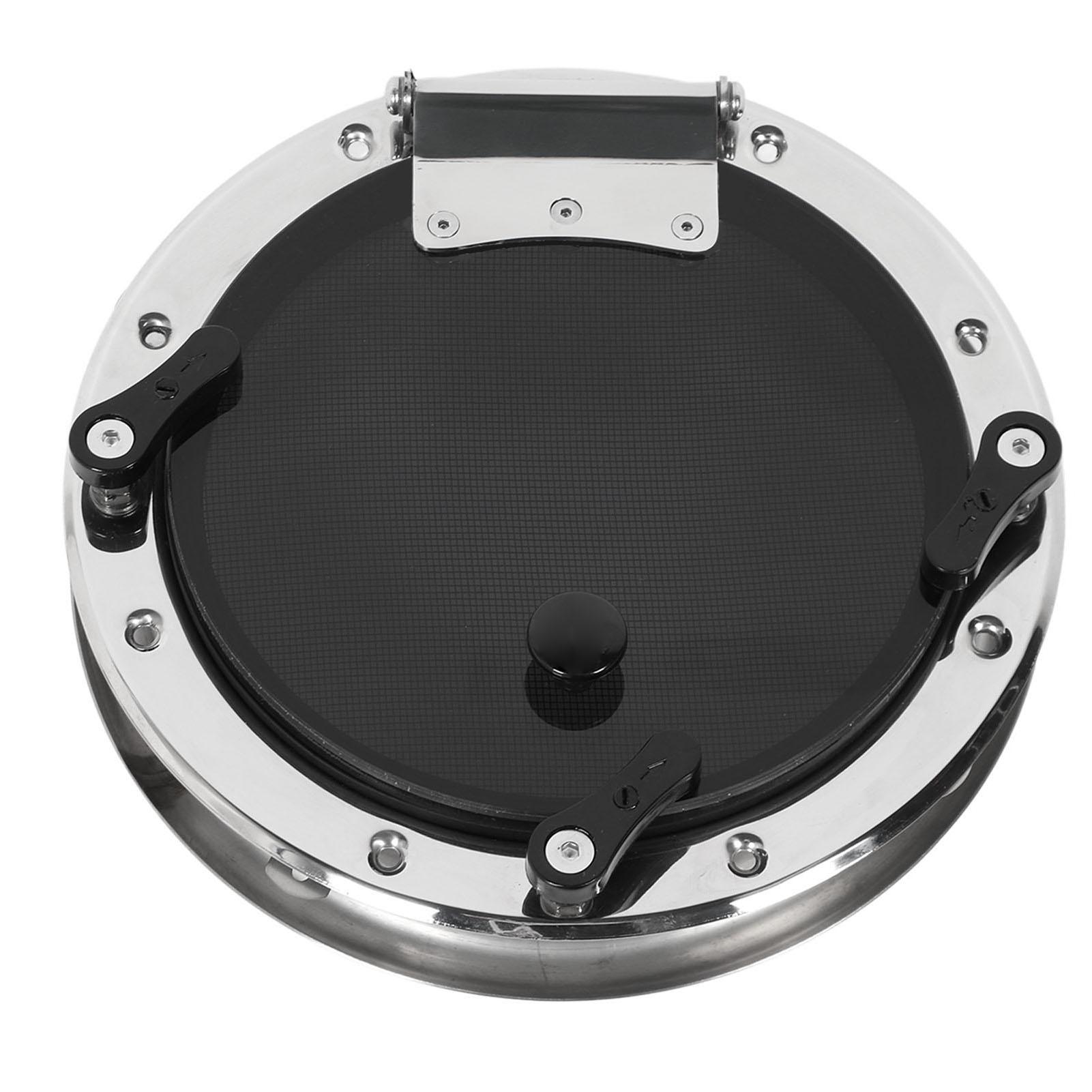 

10 Inch Boat Round Porthole Window Inward Opening Stainless Steel Tempered Glass Porthole Window with Screen and Fixed